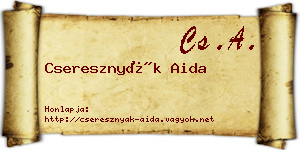 Cseresznyák Aida névjegykártya